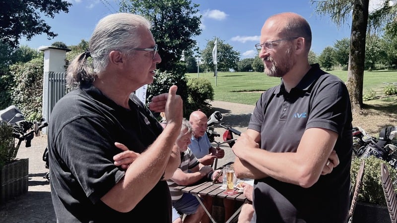 Golfspieler in Aktion